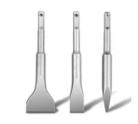 Monkey King Bar SDS Plus - Juego de 3 cinceles planos (140 mm x 20 mm), cincel puntiagudo (140 mm), cincel ancho (140 mm x 40 mm) para hormigón, piedra