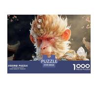 Monkey King Sun Wukong 1000 Pcs Stabiler Karton Puzzle Mythical Monkey King Lebendige Bilder Kreatives Spiel Puzzles Für Erwachsene Und Kinder 38x26cm/1000pcs