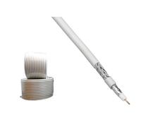 Monkey Ladder Cable coaxial 75 ohmios, 100 metros, ideal para transmisión de señales de audio y video en instalaciones profesionales y domésticas.