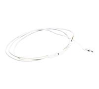 Monkey Ladder Cable plano transparente de 1.8 m con clavija integrada, ideal para conexiones de audio y video en hogares y oficinas.