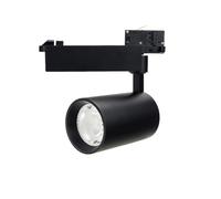 monkey ladder Foco LED de carril 25W 220V, 650mA, BA=24°, 110Lm/W, cuerpo negro, 4000K; ideal para iluminación comercial y artística.