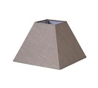 monkey ladder Pantalla - pantalla para lámpara tipo pirámide, diámetro 45 cm, altura 32 cm, material lino gris, diseño elegante y funcional