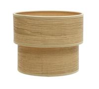 monkey ladder Pantalla sobremesa - pantalla de doble luz en madera clara, dimensiones 18x16x16 cm, diseño moderno y elegante para cualquier ambiente