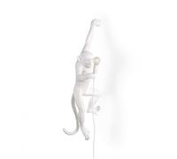 SELETTI Aplique LED Monkey Lamp blanco izquierda