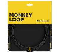 Monkey Loop Pro Speaker Cable Jack Mono a Jack Mono - Conectores Bañados en Oro de 24k - Recubrimiento de PVC - Máximo Aislamiento - Longitud 3 Metros