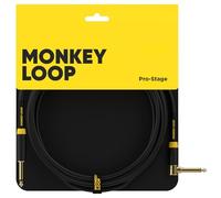 MONKEY LOOP Pro Stage Silent Cable Jack Mono a Jack Mono Acodado - Cable con 1 Extremo Acodado - Recubrimiento de PVC - Máximo Aislamiento - Longitud 5 Metros