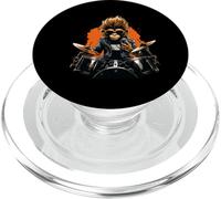 Monkey Playing Drums - El Mono Toca la batería PopSockets PopGrip para MagSafe