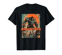 Monkey See Monkey Do (declaración Divertida y gráfico de Gorila simio) Camiseta