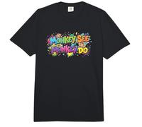 Monkey See Monkey Do Vibrant 90s Comfort Colors Adult Heavyweight T-Shirt