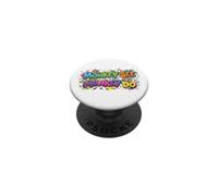 Monkey See Monkey Do Vibrant 90s PopSockets PopGrip Adhesivo