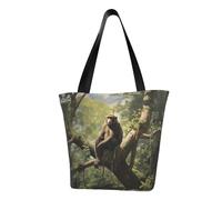 Monkey sitting on a tree - Bolso de hombro de moda para mujer, bolso cruzado para mujer, adecuado para viajes de fin de semana, compras, bolsa de hombro