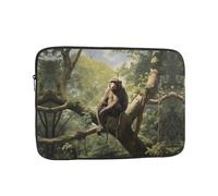 Monkey Sitting on a Tree - Funda para portátil de 15 pulgadas, adecuada para negocios o escuela, bolsa de transporte para laptop