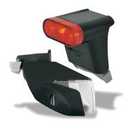 MonkeyLink Light 50 Lux Set Connect - Kit de iluminación para Bicicleta, Accesorios de Bicicleta, Luces Delanteras y traseras, fijación magnética, fijación Fija, con homologación StVZO, Color Negro