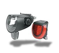 MonkeyLink SkyeLight 80 Lux Connect - Kit de iluminación para Bicicleta, Accesorio para Bicicleta, Soporte magnético Innovador, luz Trasera con luz de Freno, luz Delantera Regulable en ángulo