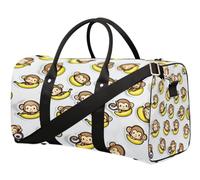 Monkeys Banana - Bolsa de viaje para mujeres, hombres, niñas, niños, fin de semana, para noche, 22,7 L, bolsa de equipaje para deportes, gimnasio, yoga, color, 22.7L, Organizador de bolsas