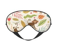 Monkeys in The Jungle - Antifaz para dormir de doble cara, máscaras para dormir para mujeres y hombres, cubiertas opacas para dormir, viajes
