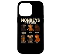 Monkeys of The World Camiseta Linda Especies de Primates Carcasa para iPhone 14 Pro MAX