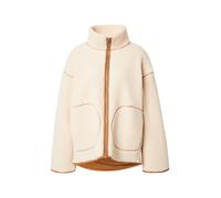 Monki Chaqueta polar crema / cognac XS crema / cognac