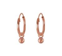 Monkimau Aros con charm de bola Niños y niñas, Pendientes, pendientes de botón, joyería para las orejas, de plata de ley 925, hipoalergénicos y sin níquel, para niños y niñas, hechos a mano