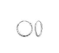 Monkimau Pendientes de aro con corte de diamante, pendientes de botón, adornos para las orejas, de plata de ley 925, para mujeres y niñas, hechos a mano idea para regalo