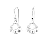 Monkimau Pendientes de filigrana, pendientes de botón, adornos para las orejas, de plata de ley 925, para mujeres y niñas, hechos a mano, hipoalergénicos y una pequeña idea para regalo