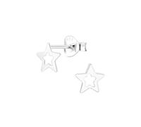 Monkimau Pendientes estrella, pendientes de botón, joyas para las orejas, de plata de ley 925, para mujeres y niñas, hechos a mano, hipoalergénicos y una pequeña idea para regalo