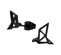 Monkimau Pendientes para niños con pájaro origami, acero quirúrgico, acero inoxidable, pendientes hipoalergénicos para niños, joyas para niñas, idea para regalo