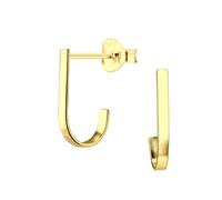 Monkimau Pendientes rectangulares, pendientes de botón, joyas para las orejas, de plata de ley 925, para mujeres y niñas, hechos a mano, hipoalergénicos y una pequeña idea para regalo