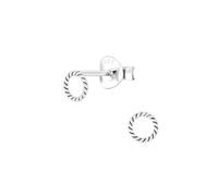 Monkimau pendientes redondos, pendientes de botón, joyas para las orejas, de plata de ley 925, para mujeres y niñas, hechos a mano, hipoalergénicos y una pequeña idea para regalo