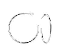 Monkimau Pendientes semicirculares, pendientes de botón, joyas para las orejas, de plata de ley 925, para mujeres y niñas, hechos a mano, hipoalergénicos y una pequeña idea para regalo