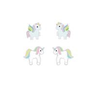 Monkimau Unicornio Juego de joyas para niños Plata de ley 925, Juego de pendientes, Juego de joyas para niñas, joyas para niños, joyas para niñas hipoalergénicas