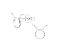 Monkimau Zodíaco Tauro Pendientes, pendientes de botón, joyas para las orejas, de plata de ley 925, para mujeres y niñas, hechos a mano, hipoalergénicos y una pequeña idea para regalo