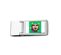 Monks Mythology Novel - Cartera delgada con clip para dinero de acero inoxidable