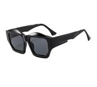 monmandi Gafas de gran tamaño para mujer, elegantes e informales, minimalistas con diseño irregular, lentes de sol de moda para individualidad., Black
