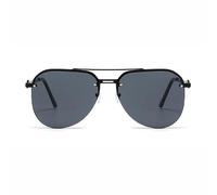 monmandi Gafas de medio marco, estilo en forma de sapo, marco grande, protección solar, hacen que la cara se vea más pequeña, a la moda, doble aro, adecuadas tanto para hombres como para mujeres