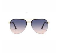 monmandi Gafas de medio marco, estilo en forma de sapo, marco grande, protección solar, hacen que la cara se vea más pequeña, a la moda, doble aro, adecuadas tanto para hombres como para mujeres