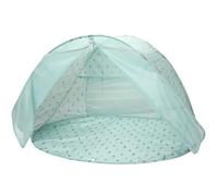 Monnëka Tienda de Playa y jardín para bebés y niños | Refugio de Playa con protección Solar UV UPF 50+ con mosquitero | Sombrilla Pop Up Fácil de Instalar y Transportar | Cool Dinos