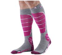 Monnet - Calcetines de esquí mujer - Ski X-Light Socks Rose para Mujer de Lana - Talla 37-38 - Rosa Rosa 37-38