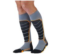 Monnet - Calcetines de esquí - Ski Freeride Socks Gris/Orange - Talla 45-46 Gris 45-46