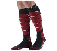 Monnet - Calcetines de esquí - Ski Medium Socks Rouge de Lana - Talla 43-44 - Rojo Rojo 43-44