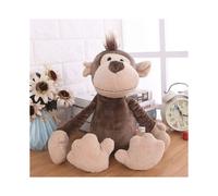 (Mono, 25 cm/9,8 pulgadas) Muñecos de animales del bosque, león, elefante, tigre, mono, ciervo, juguetes de trapo