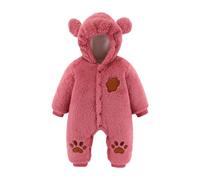 Mono Acolchado para Bebé Niño con Capucha Abrigo Invierno Térmico Cálido Confortable Manga Larga Jumpsuit Body Recién Nacido (4-6 Months)