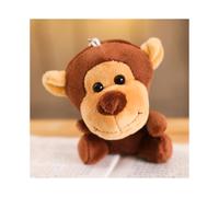 (Mono) Adorables juguetes de peluche de animales del bosque Elefantes en miniatura Monos y leopardos