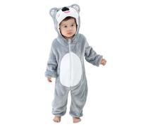Mono Bebé Invierno Pijama Bebé Niño Niña, Cálido Franela Stitch Unicornio Dinosaurio Disfraz Bebé, Animale Pelele Mameluco Buzo Bebé con Capucha Recién Nacido Saco Dormir Coala 90(12-18 Meses)