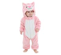 Mono Bebé Invierno, Pijama Niño Niña, Cálido Franela Unicornio Dinosaurio Disfraz, Animale Pelele Mameluco Buzo Con Capucha Recién Nacido Saco Dormir Gata 80(6-12 Meses)