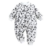 Mono Bebe Invierno Traje de Nieve Bebé Fleece Mameluco Abrigo Body Manga Larga Peleles Dibujos Animados Franela para bebés otoño e