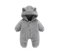 Mono Bebe Invierno Traje de Nieve Bebé Fleece Otoño Franela Lindo Bodies Body Manga Larga Ropa Exterior Unisexo Cálido Mameluco por 3-24 Meses