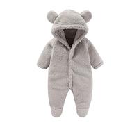 Mono Bebe Invierno Traje de Nieve Niños Niñas Mameluco con Capucha Body Manga Larga Oído Pelele Bodies abrigo para bebés Regalo 0-18 meses Baby Romper