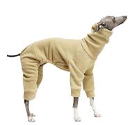 Mono Cálido De Invierno para Galgo Italiano, Pijama De Cuello Alto De Polar Suave para Perro, Mono De Cuerpo Entero para Whippet, Ropa Térmica para Mascotas.(Yellow,3XL)