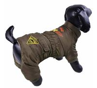 Mono cálido para perros "Air Force", verde militar